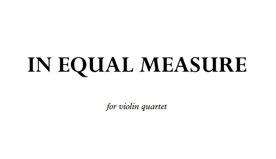 In Equal Measure